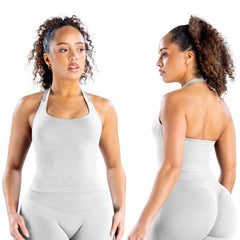 TRYTO Impact Halter Top Sports Yoga Tanks Women Workout Fitness Gym Outdoor Running Tank Tops