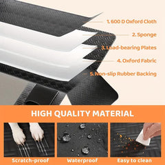 Back Seat Extender for Dogs,Holds 420Lbs,Waterproof Dog Car Seat Cover for Back Seat with Hard Bottom,2025 Upgraded Material Dog Hammock for Car,Easy to Use and Clean Protector