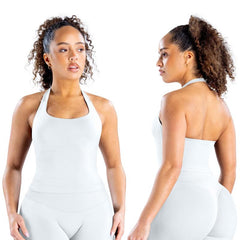 TRYTO Impact Halter Top Sports Yoga Tanks Women Workout Fitness Gym Outdoor Running Tank Tops