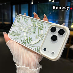 Magnetic Soft Case for Iphone 17 Pro Max 17 Air Non-Yellowing Drop Protection Transparent Acrylic Forest Full of Stars Pattern Shockproof Silicone Cover Supports Wireless Charging