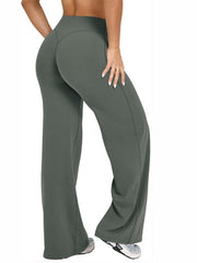 Workout Leggings Womens No Front Seam Straight Leggings High Waist Buttery Eddiy Gym Yoga Pants, Yoga Pants Women High Waist Stretch Casual Soft Straight Leg Bottoms