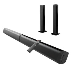 2 in 1 Separable Sound Bars for TV, Bluetooth 5.0 Surround Sound System for TV Wireless Connect, 37 Inch Soundbar for Home Theater, Arc/Optical/Usb Cables & Remote TV Speakers, Wall Mountable