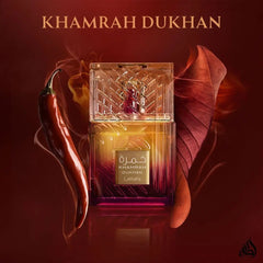 Khamrah Dukhan Eau De Parfum Spray 100ML (3.4 OZ) by Lattafa -New--Best Gift