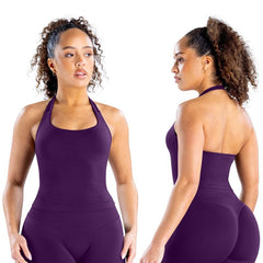 TRYTO Impact Halter Top Sports Yoga Tanks Women Workout Fitness Gym Outdoor Running Tank Tops