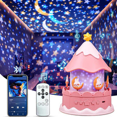 21 Sets of Films Projector Night Light for Kids, Star Projector for Bedroom, Ceiling, Kids Night Light with 360° Rotation Dimmable for Girls Boys, Birthday, Christmas, Nursery, Room Decor