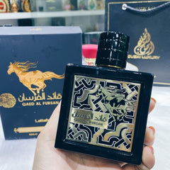 Qaed Al Fursan - Oriental, Fruity, Fresh, Amber Wood - Eau De Parfum Long-Lasting Fragrance for Unisex, 3.40 Ounce / 100 Ml