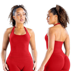 TRYTO Impact Halter Top Sports Yoga Tanks Women Workout Fitness Gym Outdoor Running Tank Tops