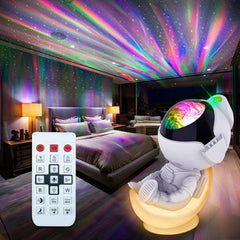 Rossetta Astronaut Galaxy Projector,Space Projector with Cozy Lighting for Bedroom,Star Projector Lamp with Timer and Remote,Kids Adults Room Decor