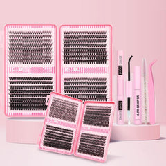 Lashes Lash Clusters Eyelashes Lash Clusters Extensions Kit Eyelash Extension Kit Eye Lashes, Lash Extension Kit Lashes Clusters Kitwispy Manga Lashes, Individual Lashes Eyelash Extension Lashes Halloween Makeup 30D40D50D, D Curl 9-16Mm Mixed Length
