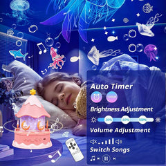 21 Sets of Films Projector Night Light for Kids, Star Projector for Bedroom, Ceiling, Kids Night Light with 360° Rotation Dimmable for Girls Boys, Birthday, Christmas, Nursery, Room Decor