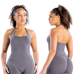 TRYTO Impact Halter Top Sports Yoga Tanks Women Workout Fitness Gym Outdoor Running Tank Tops