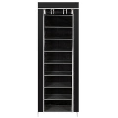 Room-Saving 10-Layers 9 Lattices Non-Woven Fabric Shoe Rack