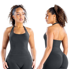 TRYTO Impact Halter Top Sports Yoga Tanks Women Workout Fitness Gym Outdoor Running Tank Tops