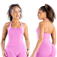 TRYTO Impact Halter Top Sports Yoga Tanks Women Workout Fitness Gym Outdoor Running Tank Tops
