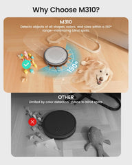 Robot Vacuum Cleaner with 4500Pa Suction, App/Remote/Voice Control,Ideal for Pet Hair, M310