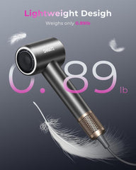 SHRATE Ultra-Fast Hair Dryer with 500 Million Negative Ions Magnetic Diffuser 1400W Power 160000 RPM Low Noise 5X Faster Drying Portable Lightweight Ergonomic Design