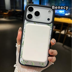 Magnetic Soft Case for Iphone 17 Pro Max 17 Air Non-Yellowing Drop Protection Transparent Acrylic Forest Full of Stars Pattern Shockproof Silicone Cover Supports Wireless Charging