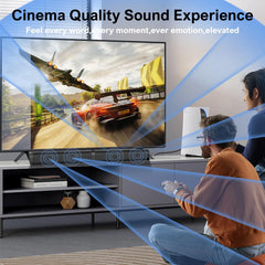 2 in 1 Separable Sound Bars for TV, Bluetooth 5.0 Surround Sound System for TV Wireless Connect, 37 Inch Soundbar for Home Theater, Arc/Optical/Usb Cables & Remote TV Speakers, Wall Mountable