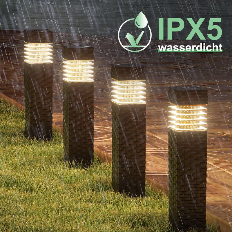 6 Pack Outdoor Solar Pathway Lights Walkway Solar Garden Lights Solar Landscape Lights Outdoor Yard Lighting