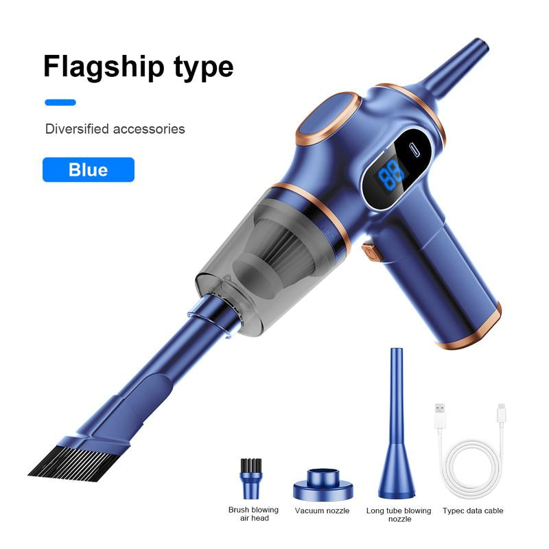 2-In-1 Handheld Cordless Home Vacuum Cleaner, Car Cordless Vacuum Cleaner, Powerful Suction Handheld Cordless Vacuum Cleaner for Home, Car and Desktop Cleaning