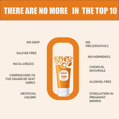 Orange Scented Exfoliator Clear Gel Gentle Exfoliation Exfoliating Gel Nourishing & Moisturizing Deep Cleansing Face & Body Suitable for All Skin Types