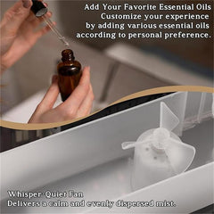 Train Shape Essential Oil Diffuser Humidifier, 2 Lighting Modes, Train Design Home Fragrance Diffuser, 300Ml, for Bedroom Desk