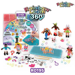 Rainbow Loom 360 Character Creator Kit RO195 - 2586 Pieces with Premium Bands & Accessories for Custom Design Crafting