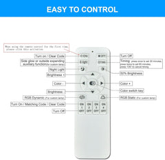 Modern Ceiling Light Dimmable LED Chandelier with Remote Control,50W 3-Layer Square Ceiling Lamp Acrylic Flush Mount Ceiling Lights Fixtures for Bedroom Dining Living Room Kitchen(White)