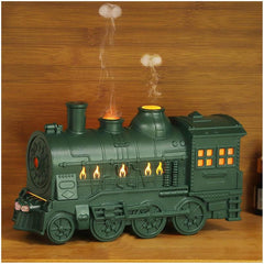 Train Shape Essential Oil Diffuser Humidifier, 2 Lighting Modes, Train Design Home Fragrance Diffuser, 300Ml, for Bedroom Desk