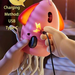 Electric Dancing Octopus Toy, Electric Automatic Obstacle Avoidance Octopus with Rod, with LED Lights & Music