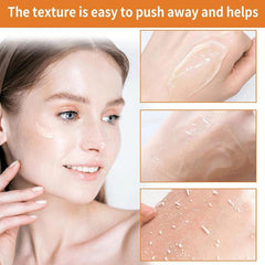 Orange Scented Exfoliator Clear Gel Gentle Exfoliation Exfoliating Gel Nourishing & Moisturizing Deep Cleansing Face & Body Suitable for All Skin Types