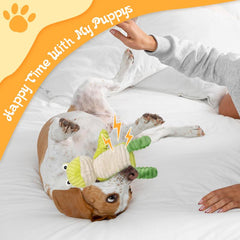 5 Pack Tough Dog Toys Stuffed Squeaky Dog Toys Assortment Plush Animal Dog Toy Value Bundle Puppy Pet Dog Toys for Small Medium Large Dogs