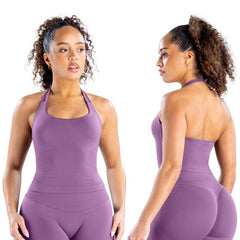 TRYTO Impact Halter Top Sports Yoga Tanks Women Workout Fitness Gym Outdoor Running Tank Tops