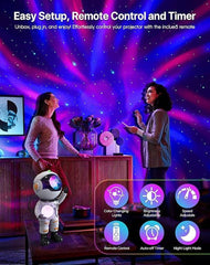 Star Projector Galaxy Night Light Astronaut Space Projector Starry Nebula Ceiling Light with Remote Control Modern Light Projector for Bedroom Decor, Gifts for Adults, Teens, Christmas, Birthday