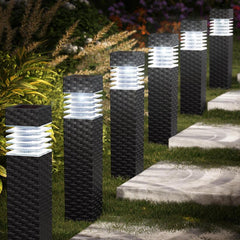 6 Pack Outdoor Solar Pathway Lights Walkway Solar Garden Lights Solar Landscape Lights Outdoor Yard Lighting