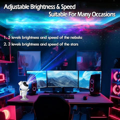 Astronaut Galaxy Star Projector Starry Night Light, Astronaut Light Projector with Remote Control for Kids Children Adults Bedroom Room Decor Decorative Nightlights