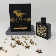 Qaed Al Fursan - Oriental, Fruity, Fresh, Amber Wood - Eau De Parfum Long-Lasting Fragrance for Unisex, 3.40 Ounce / 100 Ml