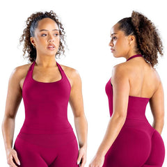 TRYTO Impact Halter Top Sports Yoga Tanks Women Workout Fitness Gym Outdoor Running Tank Tops