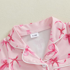 Infant Summer Pajamas for Newborns - Button Down Romper Sleepwear for Boys and Girls