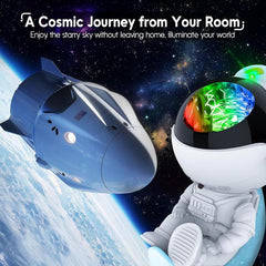 Rossetta Astronaut Galaxy Projector,Space Projector with Cozy Lighting for Bedroom,Star Projector Lamp with Timer and Remote,Kids Adults Room Decor