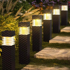 6 Pack Outdoor Solar Pathway Lights Walkway Solar Garden Lights Solar Landscape Lights Outdoor Yard Lighting
