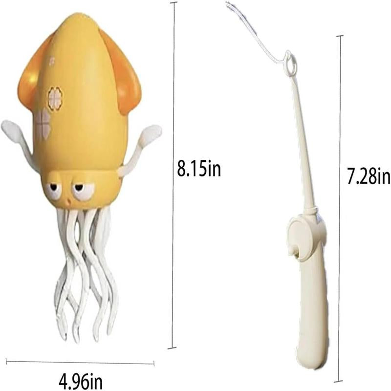 Electric Dancing Octopus Toy, Electric Automatic Obstacle Avoidance Octopus with Rod, with LED Lights & Music