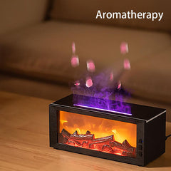 Bedroom Desktop Simulation Electric Fireplaces Home Home Decoration Ornaments with Atmosphere Light Creative Office Decorations Auto-Off Protection Bourbon Humidifier Home Fragrance