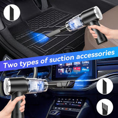 2-In-1 Handheld Cordless Home Vacuum Cleaner, Car Cordless Vacuum Cleaner, Powerful Suction Handheld Cordless Vacuum Cleaner for Home, Car and Desktop Cleaning