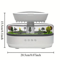 Homebetta Mini Landscape Aromatherapy Humidifier – Quiet Mist Diffuser with Night Light & Touch Control – Aesthetic Gift for Bedroom, Office, or Holiday Decor