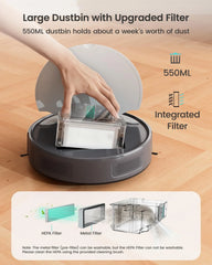 Robot Vacuum Cleaner with 4500Pa Suction, App/Remote/Voice Control,Ideal for Pet Hair, M310
