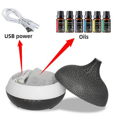 Air Humidifier and Essential Oil Diffuser Combo, Ultrasonic Cool Mist Humidifier for Large Room Bedroom, Remote Control, Ultra Quiet, Auto Shut-Off