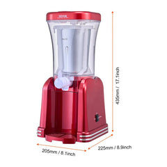 VEVOR Slushy Machine for Home, 32Oz Tank Home-Use Margarita Machine, Smoothie Frozen Drink Maker with Food-Grade Materials, Slushie Machine for Home DIY, Kids Parties, Red