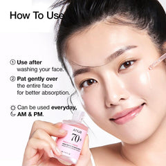 [Anua Official Shop] Peach 70 Niacinamide Serum for Brightening 1.01 Fl. Oz. (30Ml) ｜Pink Serum for Radiant&Smooth, Korean Skincare, Niacinamide Serum