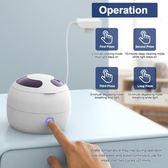 2025 Ultrasonic Retainer Cleaner Machine – 45Khz Retainer Cleaner for Night Guards, Mouth Guards, Dentures – 24W Dental Ultrasonic Cleaner with 4 Modes, 200ML – Great Gift for Braces Users